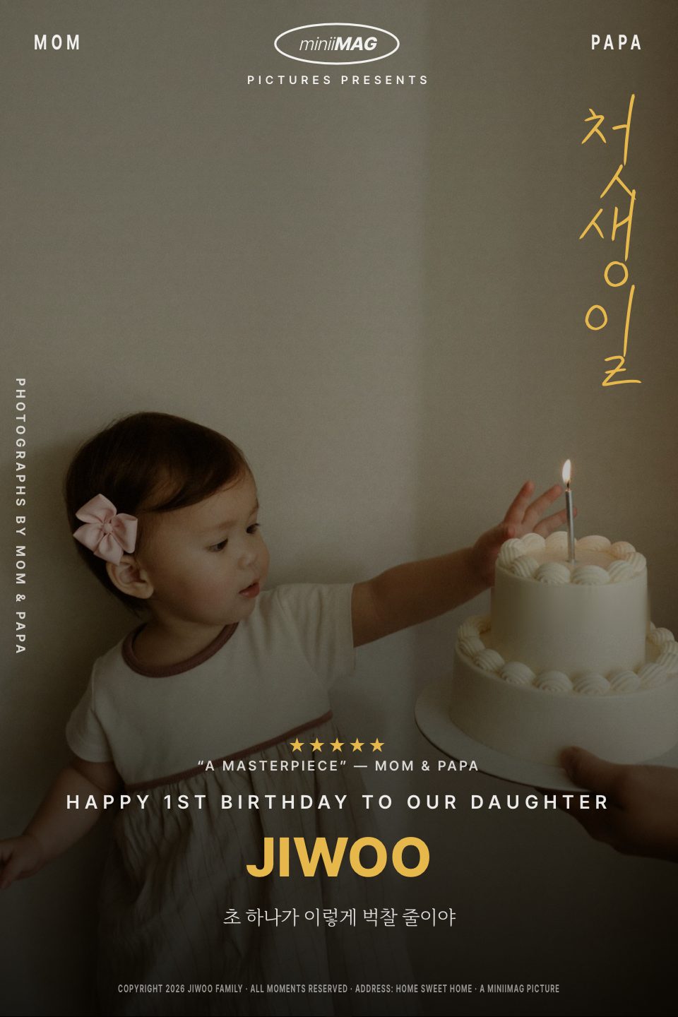 첫 생일 포스터